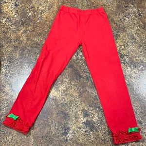 Girls (size 7) Christmas Dress with Leggings